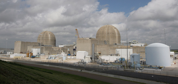 The existing reactors at South Texas. NRG had wanted to build two more, but has dropped that idea--now only Toshiba thinks it's a good idea.
