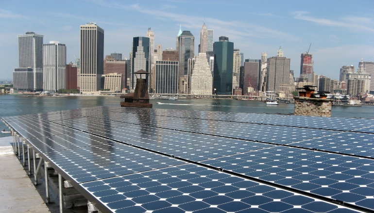 Solar power in the city; exactly what nuclear/fossil fuel interests don't want to see.