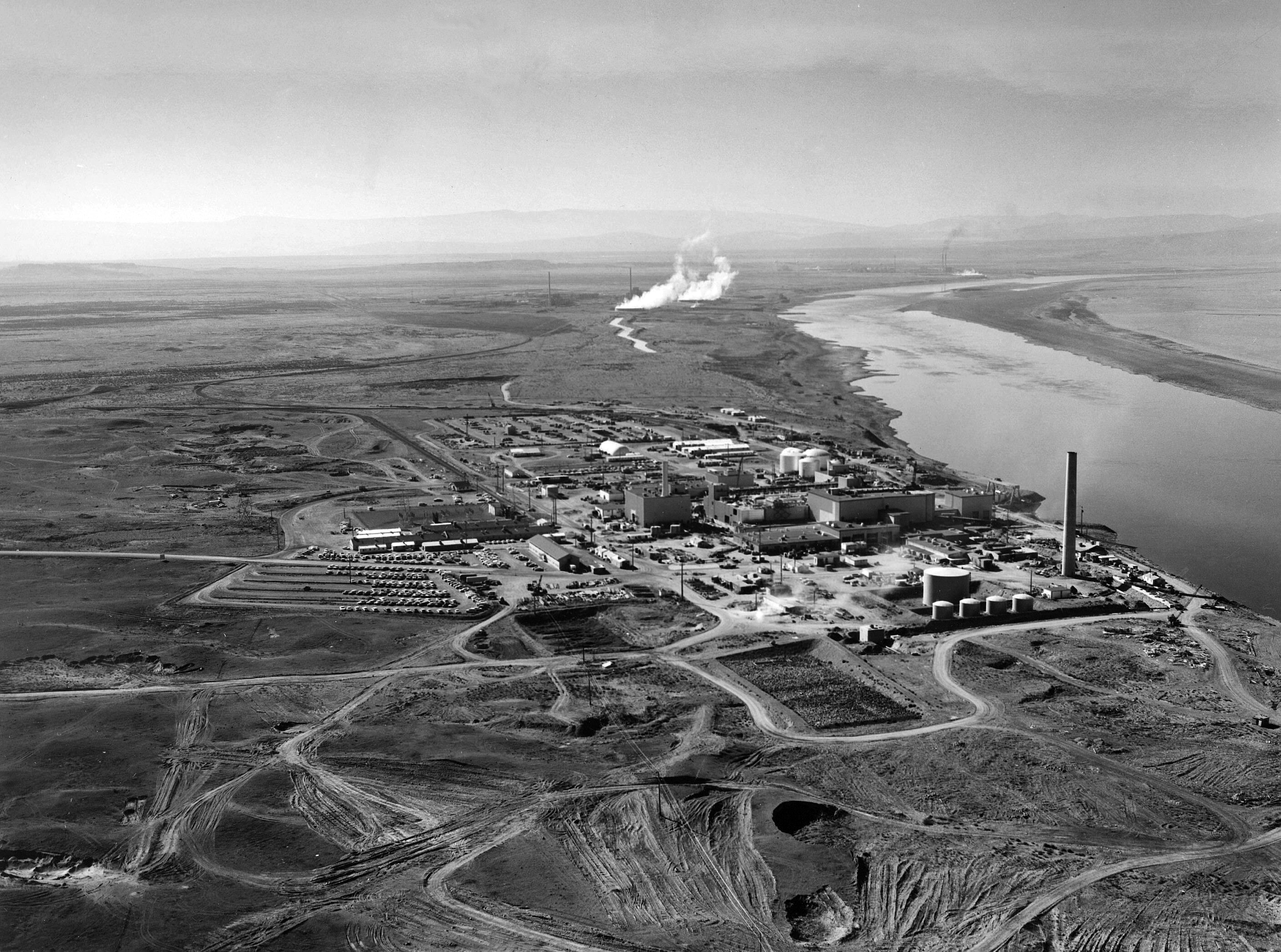 Part of the sprawling Hanford complex along the Columbia River.