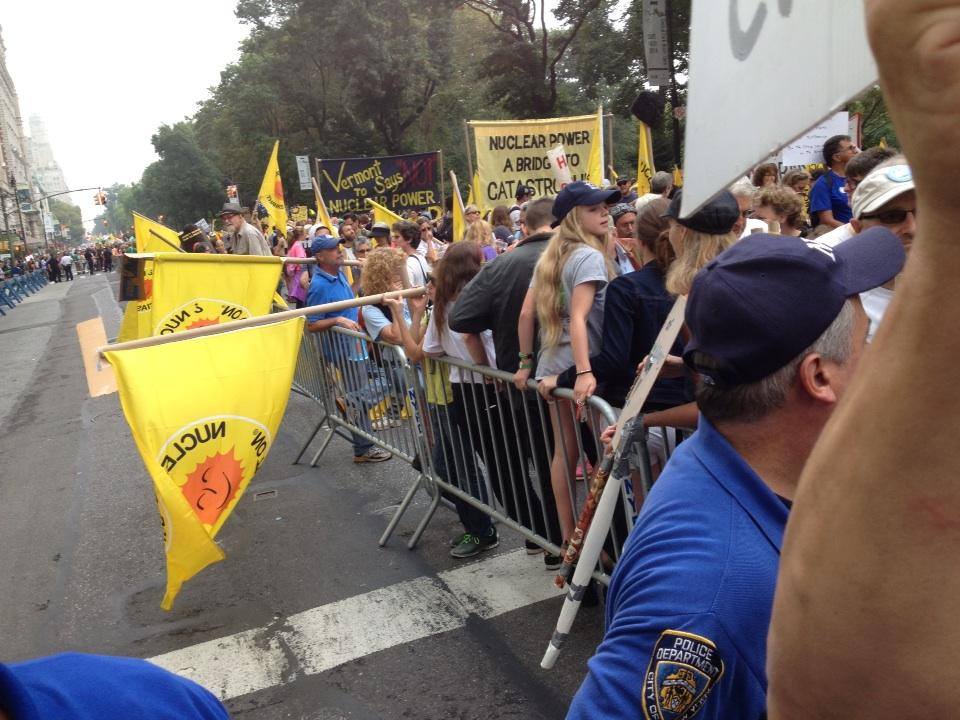 By the time the rally ended but well before the marching began, the entire city block was wall-to-wall people.