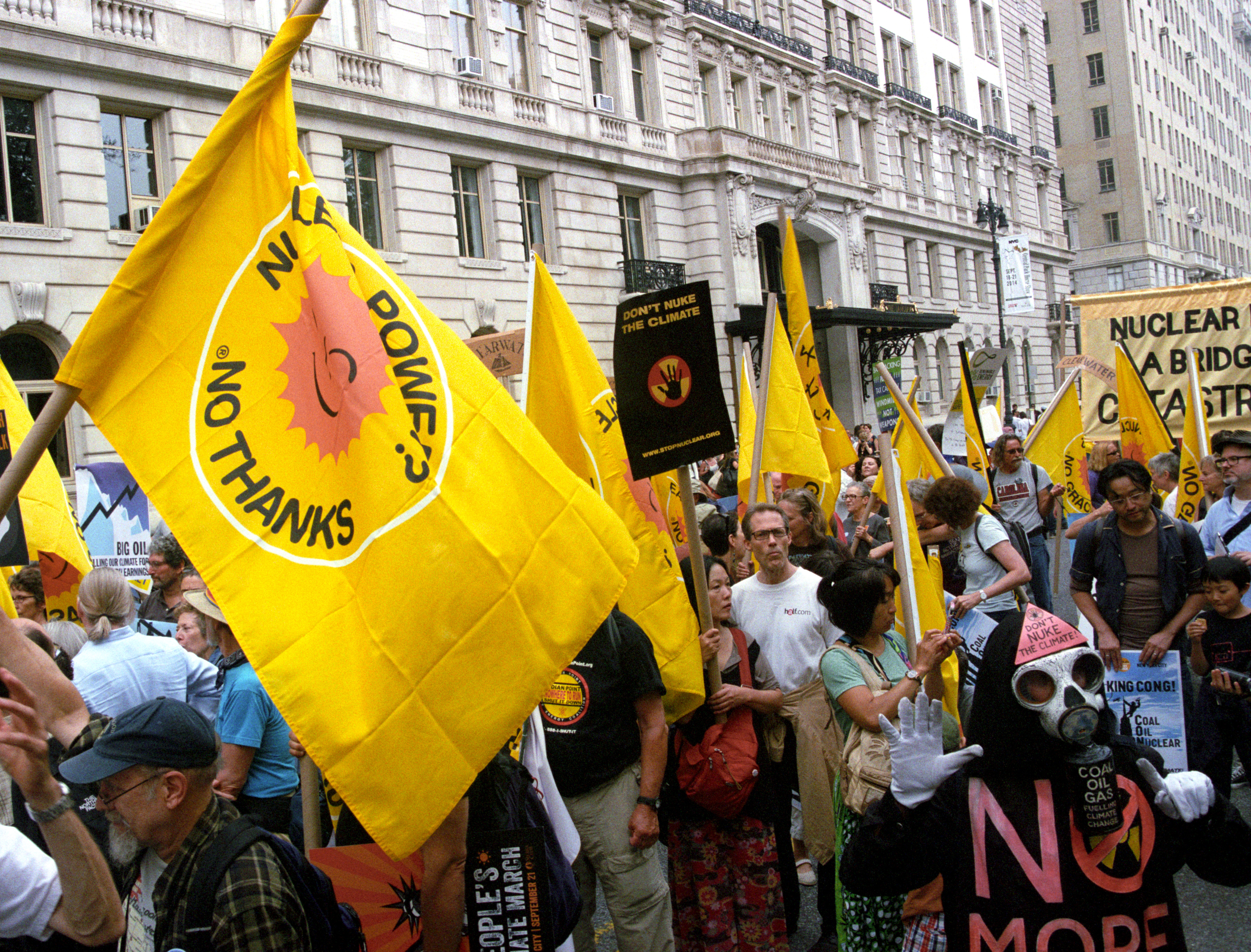 On Sunday we marched en masse, with a message of the solution to the climate crisis. The nuclear industry is fighting back.