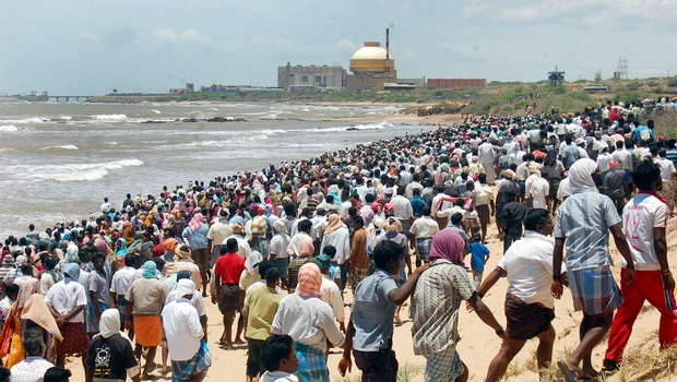 After Fukushima, there were large protests at Kudankulam.