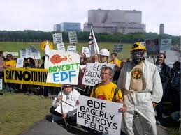 Protests at the Hinkley Point site have been frequent since the government's intent to build a new reactor there was announced. The reactor would be built and operated by Electricite de France, and bankrolled primarily by Chinese interests and UK ratepayers.