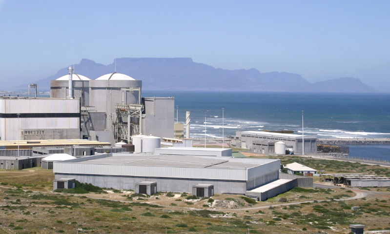 South Africa's only nuclear power station, the long-troubled two-unit, 1800MW Koeberg reactor site.