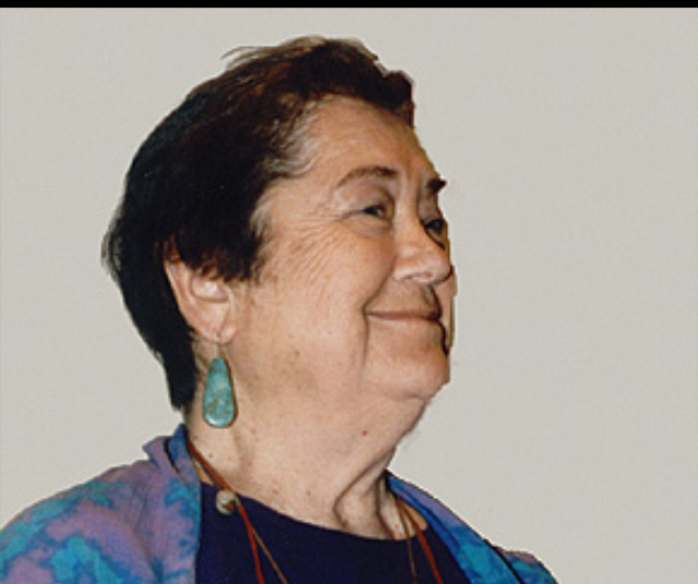 The late Grace Thorpe, Sac and Fox Tribe, daughter of Olympian Jim Thorpe; former NIRS Board Member and founder of the National Environmental Coalition of Native Americans. 