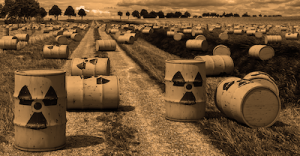 Nuclear waste barrels 